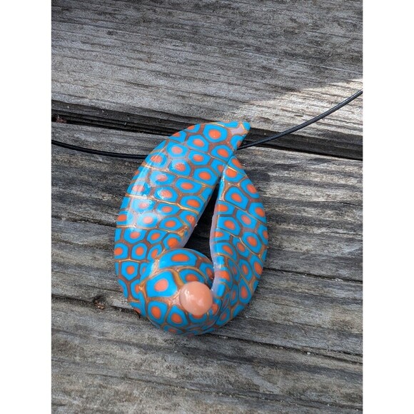 Vintage Artisan Millefiori Style Pendant Necklace - Picture 10 of 10